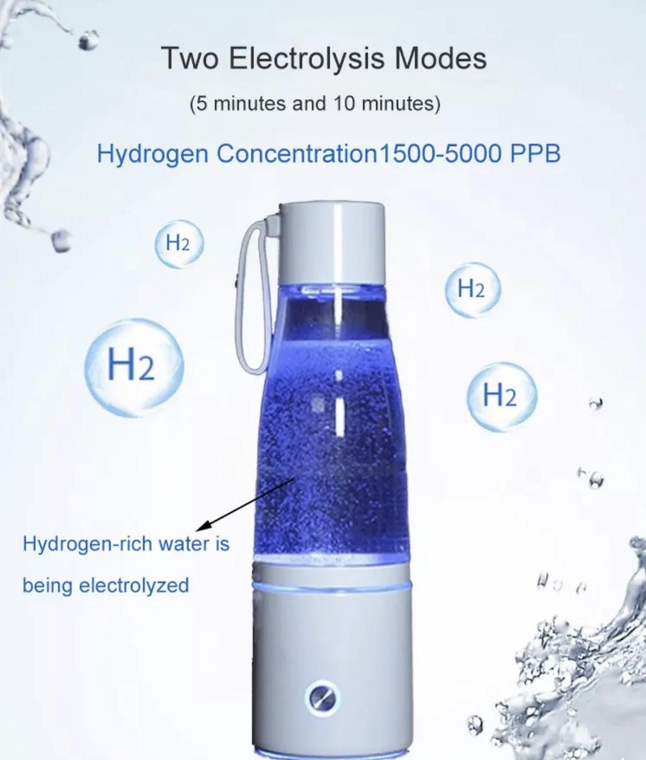 Rife Technology Premium Molecular Hydrogen Water Bottle Generator - Real Rife Technology